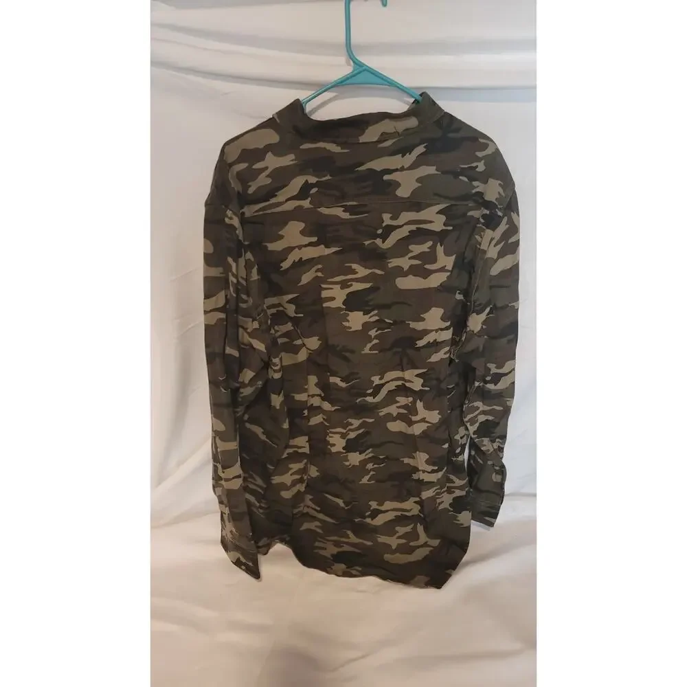 Million Dolla Motive Camo Button Up Shirt Mens 2X NWT Long Sleeve Streetwear